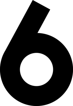 Number 6 Digital Sketch Svg Design, Free Vectors File